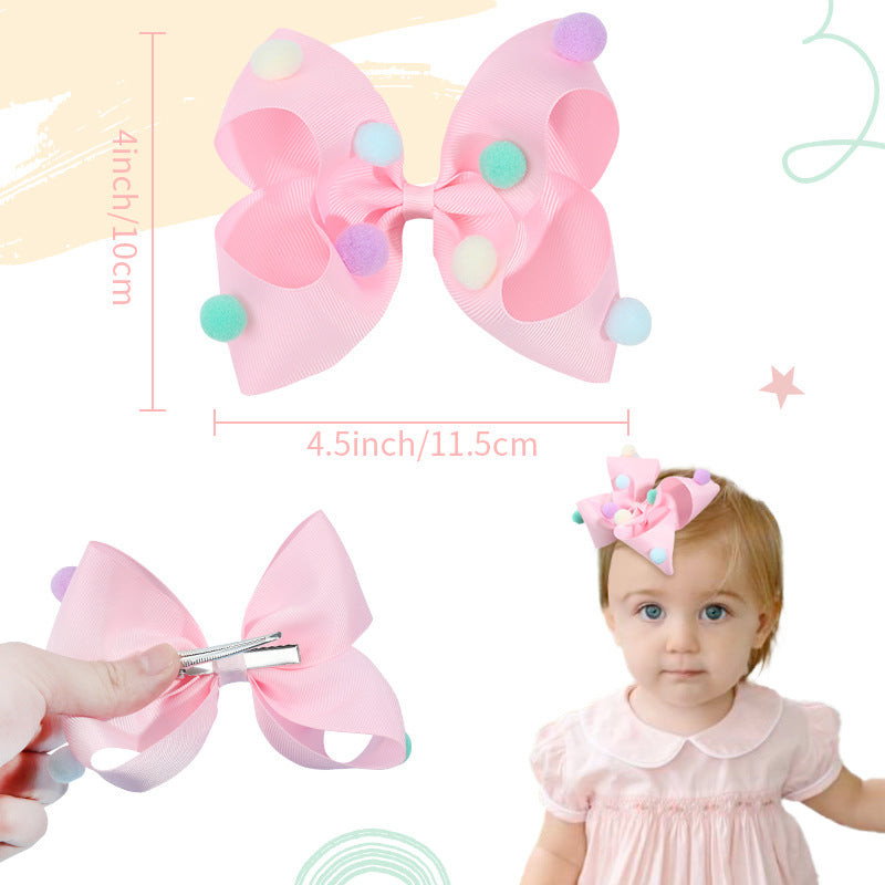 Wholesale Fabric Children's Bow Hair Clips